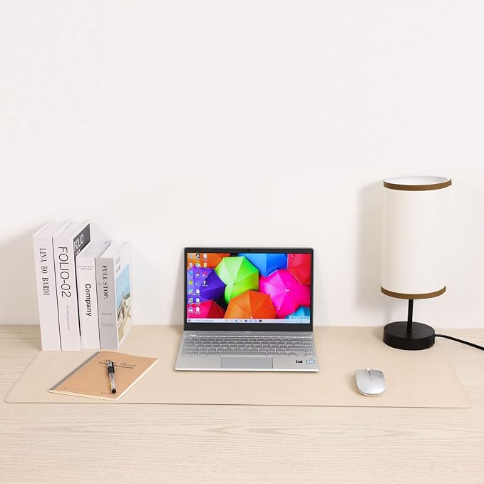 Wolaile PU Leather Desk Pad Blotter 27x13 inches, Non-Slip Base Waterproof - Image 9