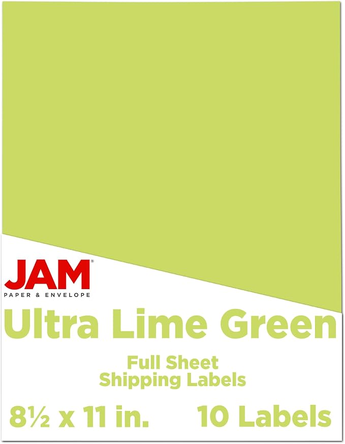 JAM PAPER Full Sheet Shipping Labels by JAMPaper