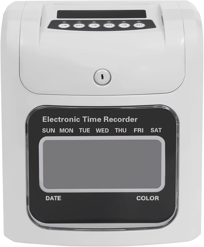 Blisiour Calculating Time Clock, Employees Time Clocks Auto-Align Time Clock - Image 4
