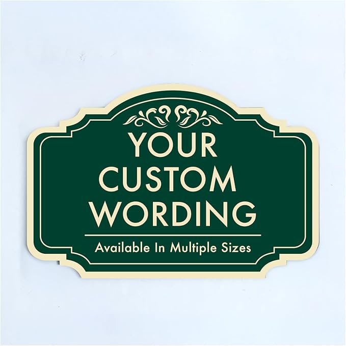Custom Decorative Outdoor Metal Sign by SpeedyOrders