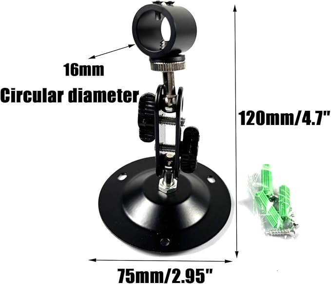 Laser Positioning Bracket Laser Module Fixing Bracket 360-degree Adjustable - Image 2