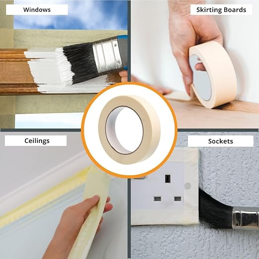 GTSE Masking Tape, 1 Roll, 1 inch x 55 Yards - Image 3