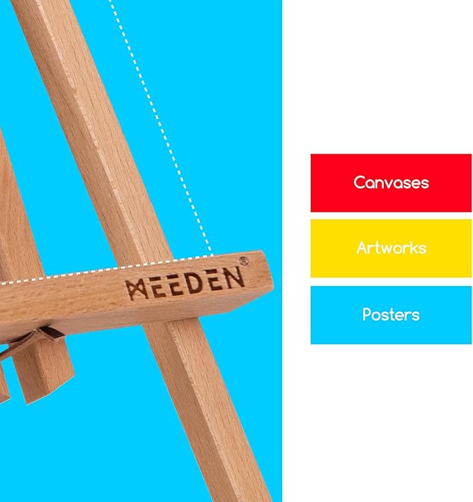 MEEDEN 16 Inch Tabletop Easel: 12 Pack Beech Wood Easel - Image 6