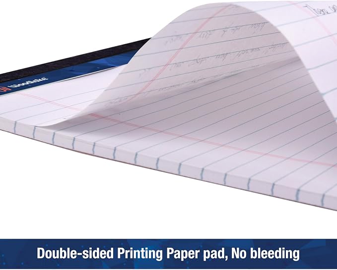 Woodlake Legal Pads 8.5 "x 14" – 6‑Pack, Wide Ruled, Premium White Paper Pad No - Image 5