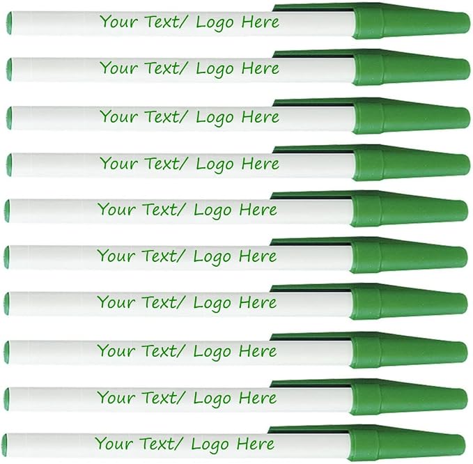 Personalized Stick Pens With your Custom Logo or Text-500 Pack Bulk-for by Sypen