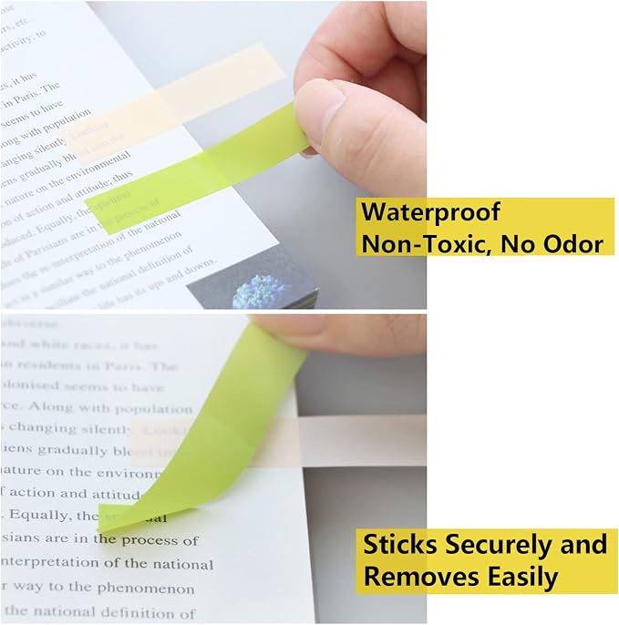 ELII 2000pcs Books Tabs for Annotating, Sticky Tabs Clear Sticky Notes - Image 5