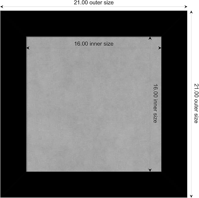 Amanti Art Black Framed Magnetic Board 21x21 Small Vision Board - Image 4