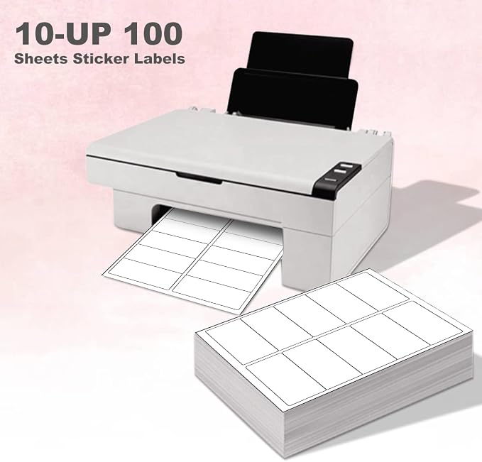 BESTEASY 2x4 Shipping Labels, FBA 10 Up Address mailing Labels, 100 Sheets - Image 2