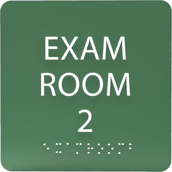 6" X6" Exam Room 2 Sign by ADACentralSigns