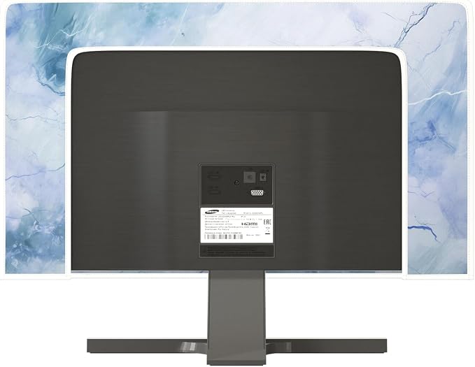 Baocicco Fashion Haze Blue Marble Screen TV Cover Cover 80 Inch Waterproof Full - Image 5