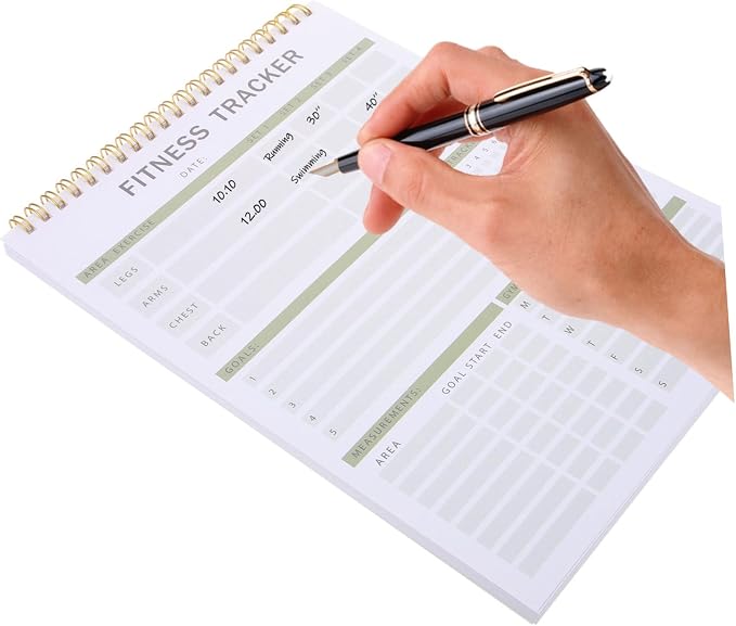 Mipcase Fitness Agenda Notebook Portable Workout Log - Image 6