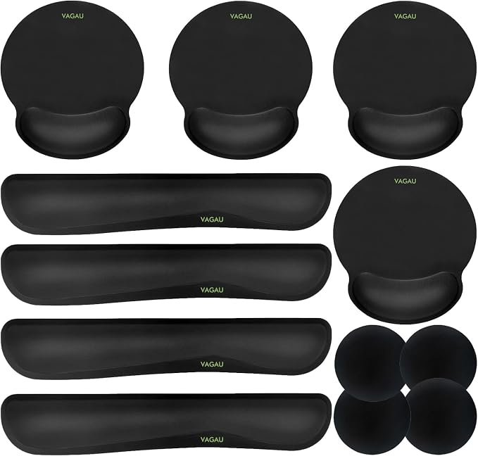 Ergonomic Mouse Pad with Wrist Rest Premium Memory Foam Keyboard and Mouse by VAGAU