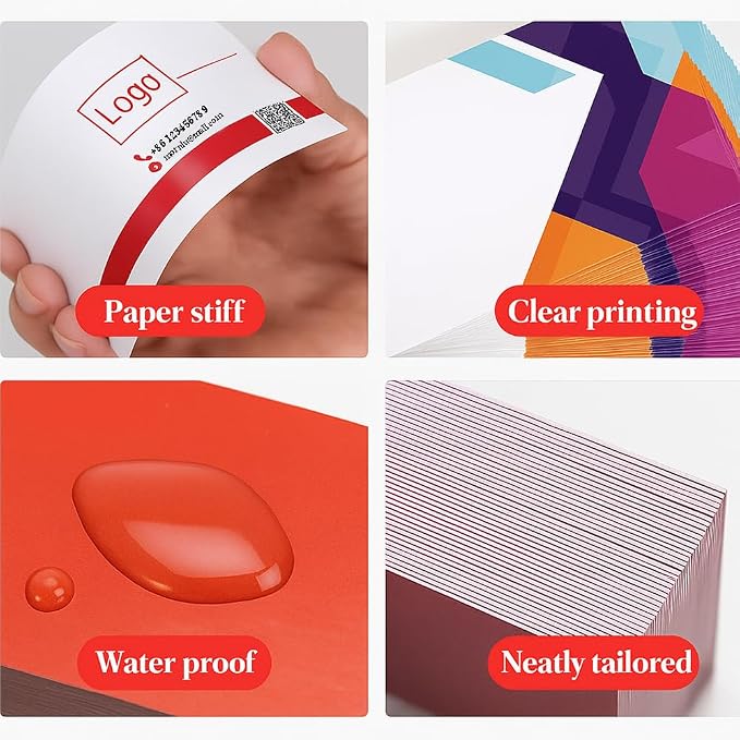 200Pcs Custom Business Cards Add Photo/LOGO/Text Personalized Business Cards - Image 3