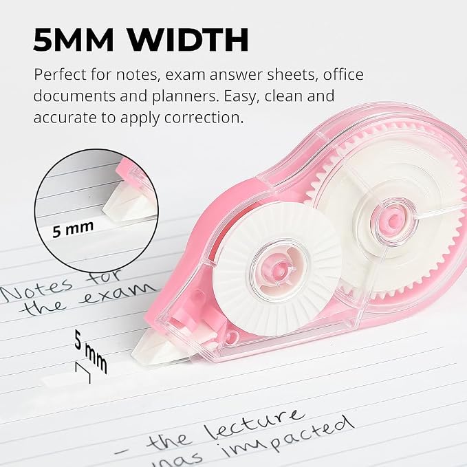Aipker Correction Tape, Extra-Long 30 m Each – 590 ft Total, Easy-to-Use White - Image 2