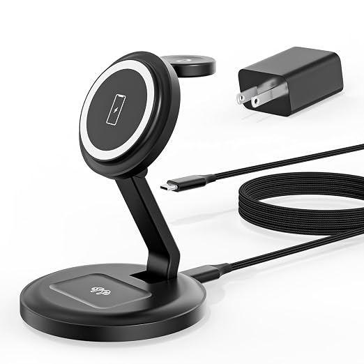 Charging Station for Apple Magsafe Wireless Charger iPhone Charging Station by Unknown