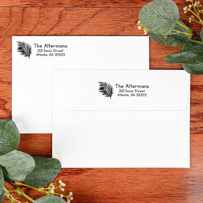 Custom Floral Address Stamp | Choose from 12 Designs | Multiple Ink Color - Image 5