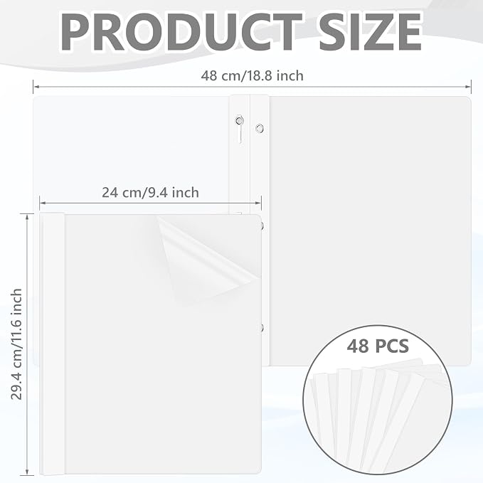 Feifeiya 48 Pack Plastic Report Covers - Image 2
