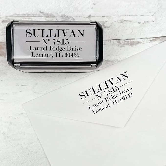 Self Inking Modern Address Stamps | Custom Return Address Stamper by 904Custom