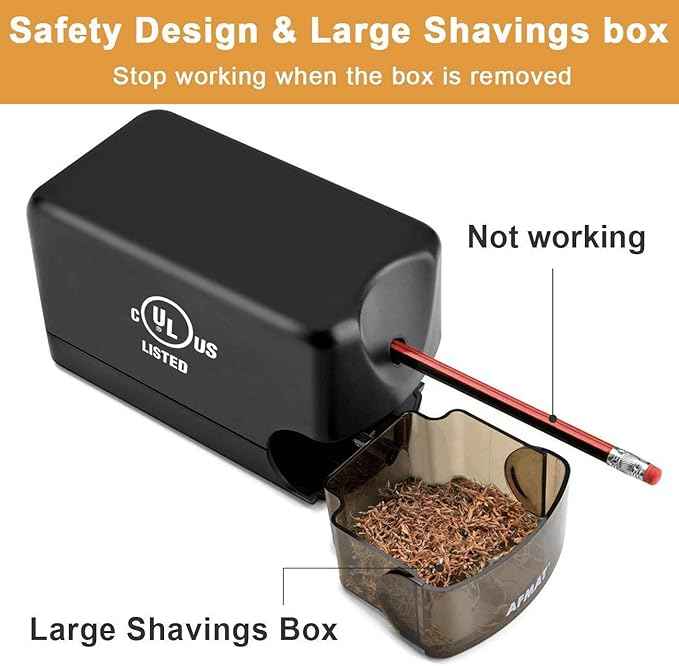 AFMAT Electric Pencil Sharpener, Heavy Duty Pencil Sharpener