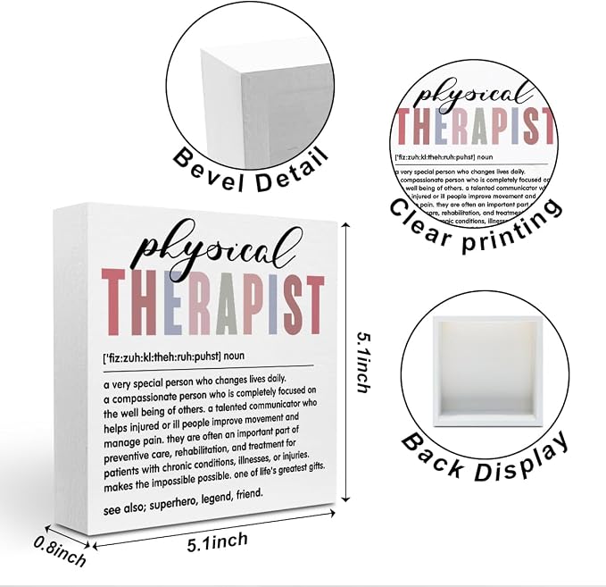 Physical Therapy Gifts, Physical Therapist Gifts Wood Box Sign, Appreciation - Image 2