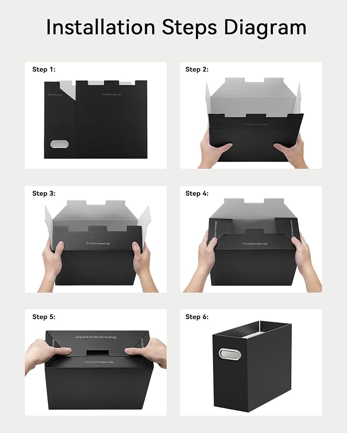 Oterri Cardboard File Organizer Box - Image 5