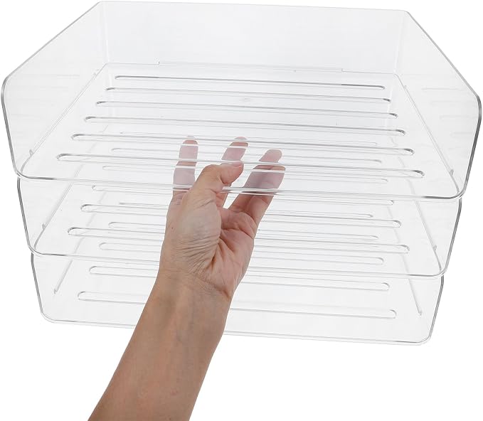 LIGHTAOTAO Stackable Desk Organizer Tray Paper Holder - Image 3
