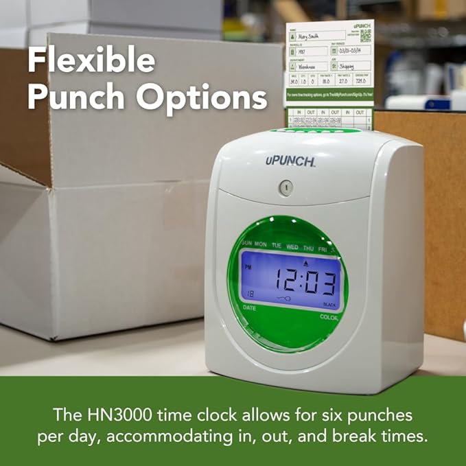 uPunch HN3500 Advanced Time Clock Bundle - Image 5