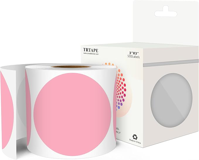 3 Inch Round Color Coding Labels by Unknown
