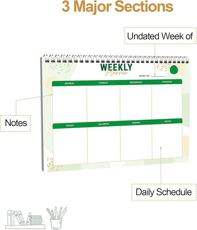 Weekly Planner Notebook, To Do List Notepad - Image 2