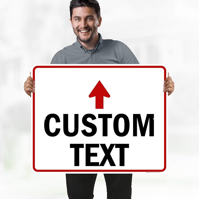 Custom Arrow, Custom Directional Sign, Up Arrow, 24x30 Inches, Rust Free .063 - Image 2