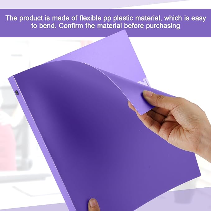 Henoyso 48 Pcs 3 Ring Binder 0.5 Inch Round Fits Letter Size 8.5'' x 11'' Paper - Image 4