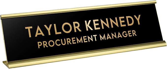Custom Engraved Desk Plate | Personalized by 904Custom