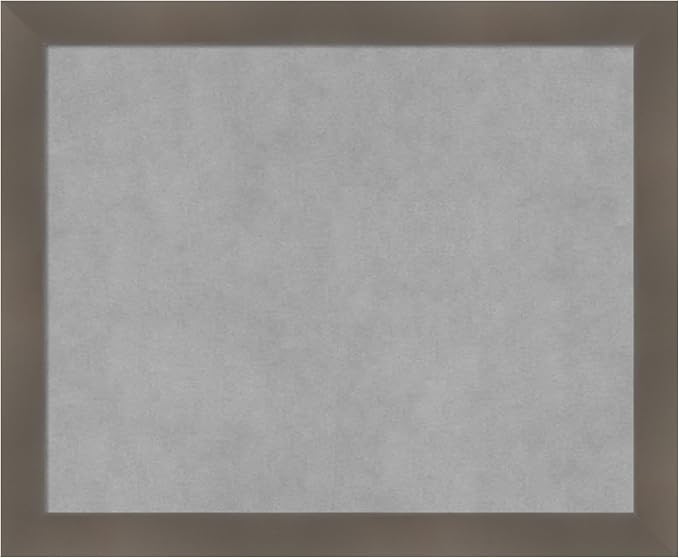 Amanti Art Grey Framed Magnetic Board 18x22 Small Vision Board by AmantiArt