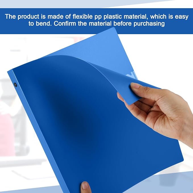Henoyso 16 Pcs 3 Ring Binder 0.5 Inch Round Fits Letter Size 8.5'' x 11'' Paper - Image 2