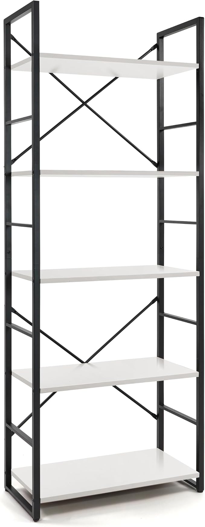 CAPHAUS 5 Tier Bookshelf, 24 Inch Width Free Standing Shelf, Bookcase Shelf - Image 8