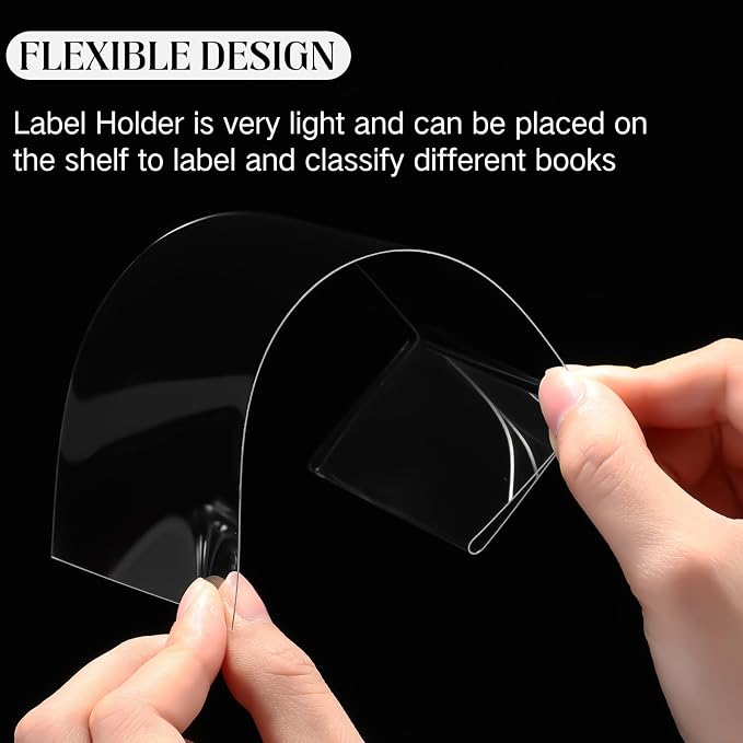 Containlol 50 Pcs Moveable Shelf Label Holders - Image 5