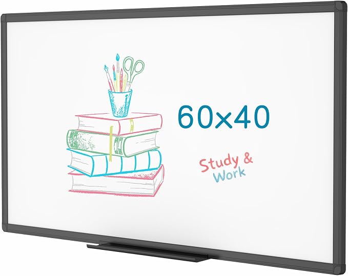 VIZ-PRO Magnetic Dry Erase White Board, 60 X 40 Inches by VIZ-PRO