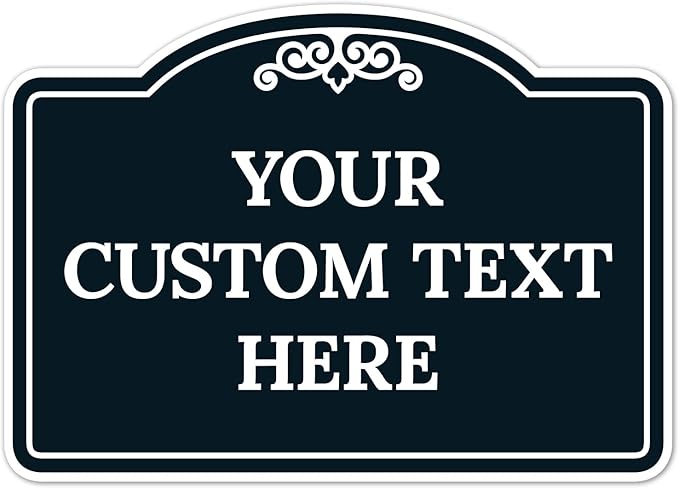 Custom Decorative Sign, Personalized Metal Sign by SigoSigns