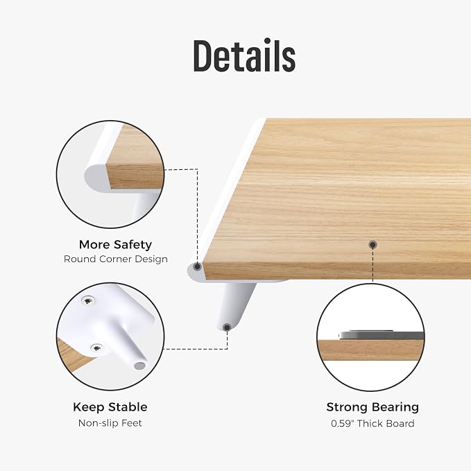 loukin Monitor Stand Riser for Desk, 22.4" x 8.3" Larger Computer Stand for - Image 8