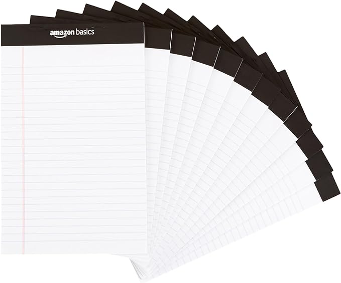 Amazon Basics Narrow Ruled Lined Writing Note Pad, 5 inch x 8 inch by AmazonBasics