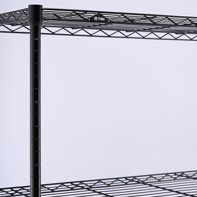 M MZG 1400 lbs 4 Tier Storage Rack Metal Wire Shelving Unit, Storage Standing - Image 9