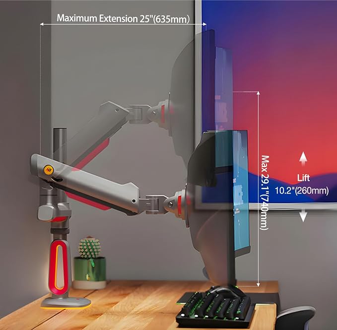 NB Extra Height Gaming Monitor Arm - Image 2