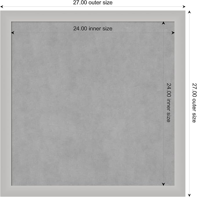 Amanti Art Silver Framed Magnetic Board 27x27 Medium Vision Board - Image 3
