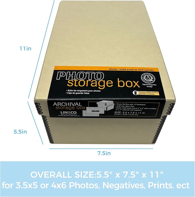 Lineco 4x6 Photo Storage Box, - Image 3