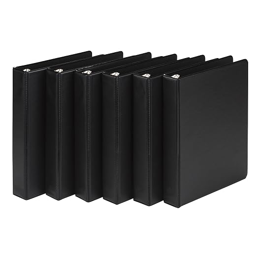 Samsill Economy 3 Ring Mini Binder, Made in The USA, 1-Inch Round Ring Binder by Samsill