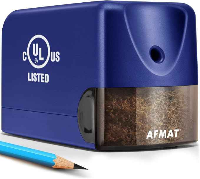 AFMAT Electric Pencil Sharpener, Heavy Duty Colored Pencil Sharpeners