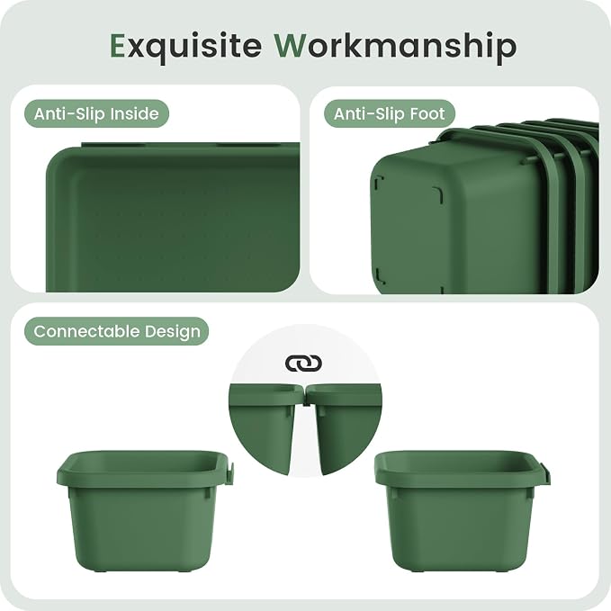 A-LuGei 【】 【】 ArmyGreen Drawer Organizer, Makeup organizer - Image 7