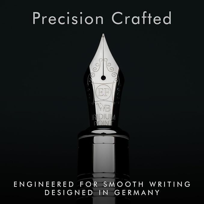 Wordsworth & Black Majesti Fountain Pen-, Luxury Case, Chrome Finish; Extra - Image 5