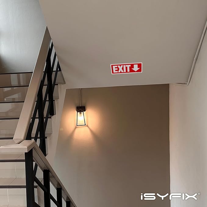 iSYFIX Exit Signs 2 Pack 12x4 Inch - Image 5