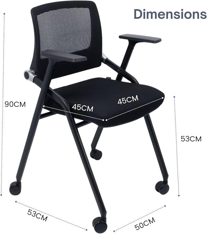 10 Pack Foldable Office Chairs - Image 2